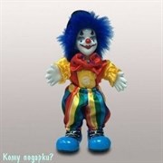 Фигурка "Клоун с синими волосами", h=16 см