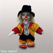 Фигурка "Клоун в черной шляпе", h=12 см
