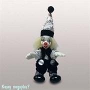 Фигурка декоративная "Клоун", h=10 см, черно-белый