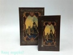 Набор шкатулок-фолиантов из 2 шт., 27x18x7 см