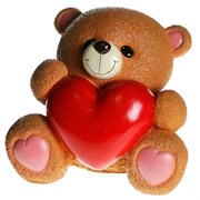 Копилка Мишка с сердцем 22х18х19см