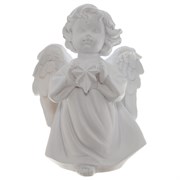 Фигура декоративная Ангелочек со звездочкой цвет: белый L11W8H15cм