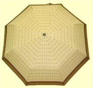 Зонт полный автомат Gucci цвет: бежевый с коричневым кантом
