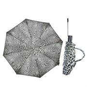 Зонт полный автомат Атласный Леопард цвет: черно-белый