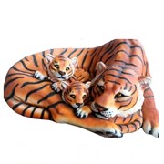Камень декоративный Тигрица с тигрятами (блок 2шт.) L109W83H41 см.