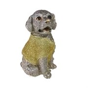 Фигура декоративная Щенок в золотом свитере 10х9.5х14.5см
