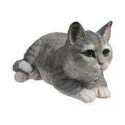 Фигура декоративная Серый Кот L25W12H9см