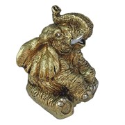 Фигура декоративная Слон цвет: золото L10W9H13.5см