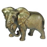 Фигура декоративная Слон цвет: золото L17.5W9H13см