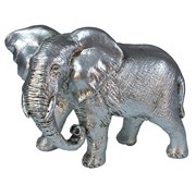 Фигура декоративная Слон цвет: серебро L17.5W9H13см