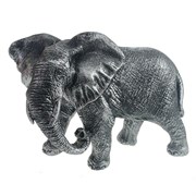 Фигура декоративная Слон африканский цвет: серебро L17.5W9H13см