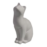 Фигура декоративная Кошка белая L6.5W4H9см