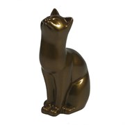 Фигура декоративная Кошка бронзовая L6.5W4H9см