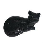 Фигура декоративная Кошка черная L17W11H10.5см