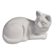 Фигура декоративная Кошка белая L17W11H10.5см