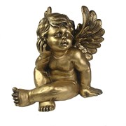Фигура декоративная Ангел цвет: бронза L28W26H27см