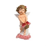 Фигурка декоративная Ангел хранящий любовь розовый L11.5W10.5Н22.5см
