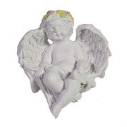 Фигура декоративная Спящий ангел L7W6H3.5см