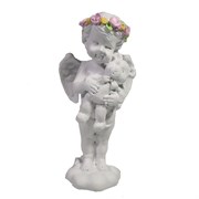 Фигура декоративная Ангел с мишкой L5W6H12см