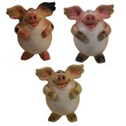 Фигура декоративная Свинка Мишелька L6.5W6H7.5см
