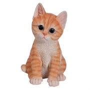 Фигура декоративная садоваяКотёнок рыжий, L14 W12 H20 см