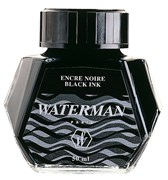 Чернила черные. Флакон 50 мл. Ватерман (Waterman) S0110710