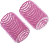 Бигуди-липучки розовые d 24 мм x 63 мм (10 шт) Деваль Бьюти (Dewal Beauty) DBL24