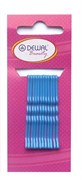 Невидимки синие 50 мм (12 шт) волна Деваль Бьюти (Dewal Beauty) N-12BLUE