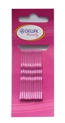 Невидимки розовые 50 мм (12 шт) волна Деваль Бьюти (Dewal Beauty) N-12PINK