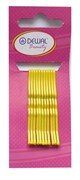 Невидимки желтые 50 мм (12 шт) волна Деваль Бьюти (Dewal Beauty) N-12Yellow