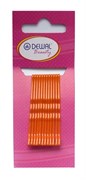 Невидимки оранжевые 50 мм (12 шт) волна Деваль Бьюти (Dewal Beauty) N-12ORANGE