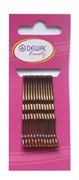 Невидимки бронза 50 мм (12 шт) волна Деваль Бьюти (Dewal Beauty) N-12BRONZ