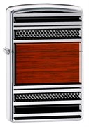 Широкая зажигалка Zippo Pipe Steel and Wood 28676