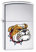 Широкая зажигалка Zippo MEAN DOG 250