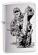 Широкая зажигалка Zippo Fisherman 200FISHERMAN