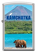 Широкая зажигалка Zippo KAMCHATKA 205