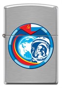 Широкая зажигалка Zippo COSMONAUT 200
