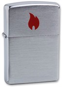 Широкая зажигалка Zippo Red Flame 200