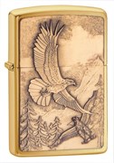 Широкая зажигалка Zippo Where Eagless Dare 20854