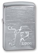 Широкая зажигалка Zippo COWBOY 200
