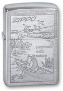 Широкая зажигалка Zippo Row Boat 200