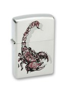 Широкая зажигалка Zippo Scorpion Color 205