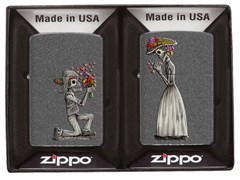 Набор из двух зажигалок Влюбленные зомби Зиппо (Zippo) 28987