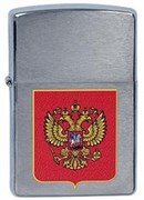 Широкая зажигалка Zippo 205 Cubes 200 Gerb Russia