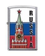 Широкая зажигалка Zippo KREMLIN FLAG RUSSIA 207