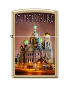 Широкая зажигалка Zippo  254B ST. Peterburg