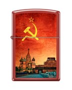 Широкая зажигалка Zippo SOVIET DESIGN 233