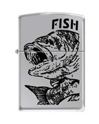 Широкая зажигалка Zippo FISH - BIG MOUTH 250