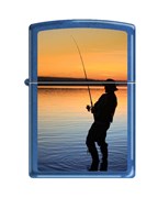 Зажигалка вечерняя рыбалка Зиппо (Zippo) 24534 FISHERMAN