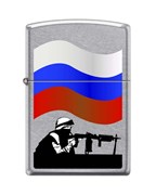 Широкая зажигалка Zippo Защитник Отечества 207 Russian Soldier